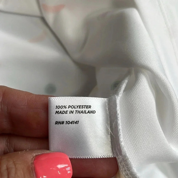 Lady Hagen Sleeveless Golf Polo shirt White Fruit print Size M NWT Tennis Active - Picture 11 of 12